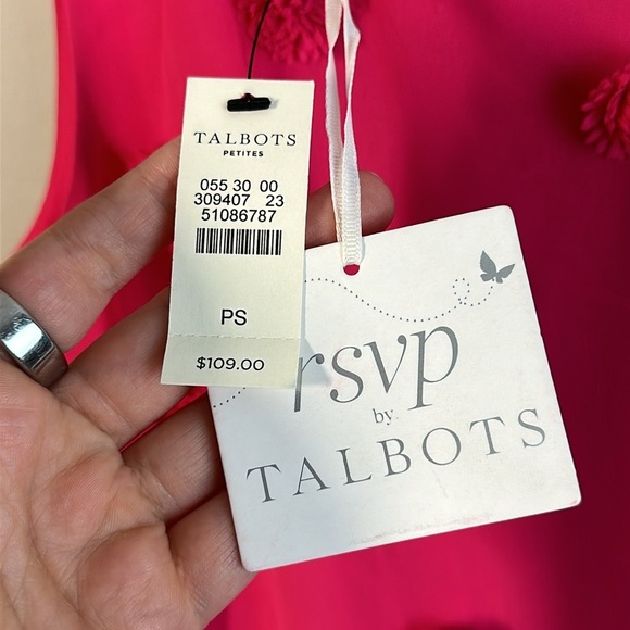NWT RSVP by Talbots Pink Tank Blouse Top Size SP - Picture 3 of 9
